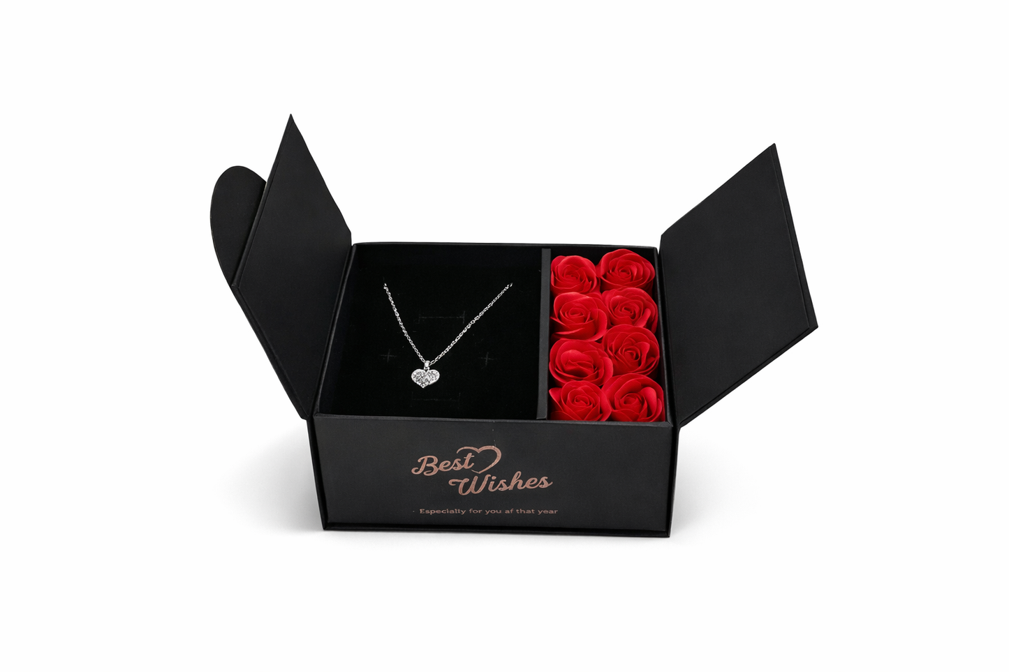 ❤️	Cadou Romantic cu Argint 925 și Trandafiri Parfumați❤️